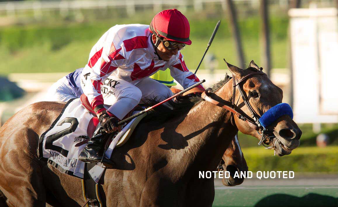 Racing Image of Noted And Quoted