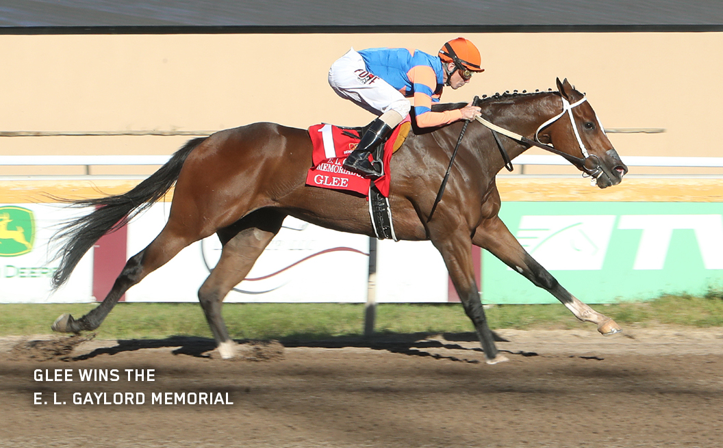 Glee wins the E. L. Gaylord Memorial Stakes